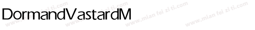 DormandVastard Medium字体转换